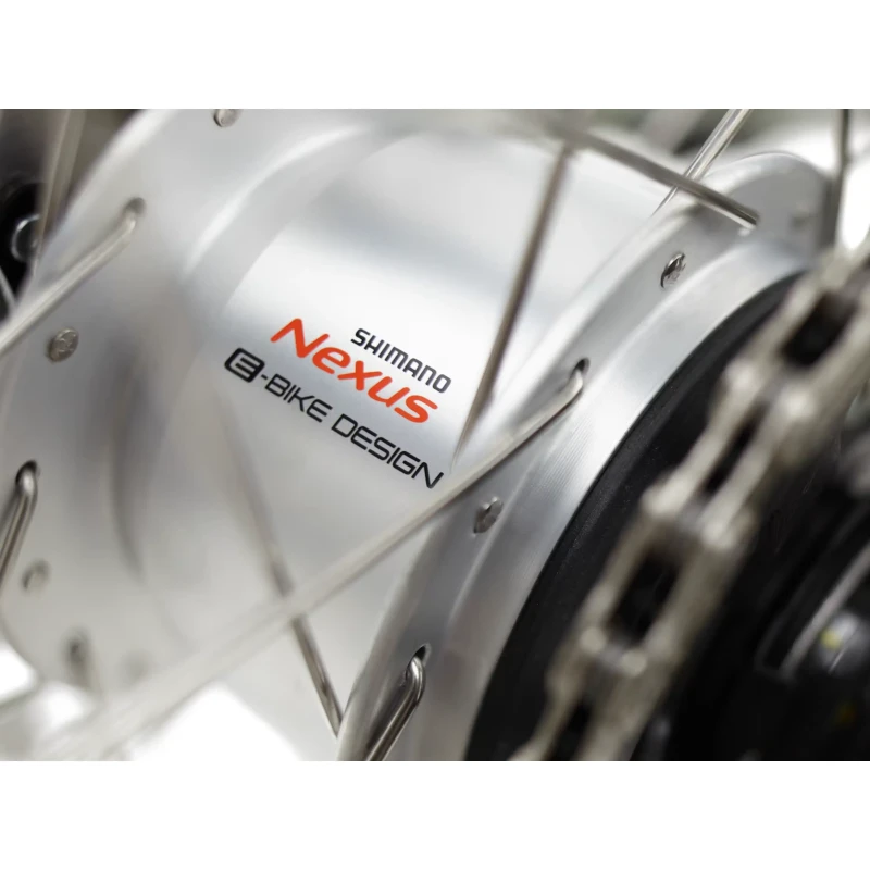 Rower elektryczny Electra Townie Go! 5i EQ Turkusowy - widok piasty