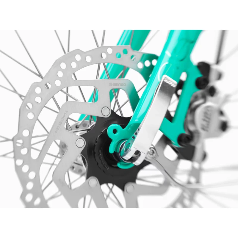 Rower elektryczny Electra Townie Go! 5i EQ Turkusowy - widok tarczy