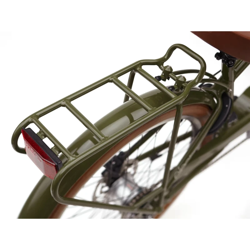 Rower elektryczny Electra Townie Go! 5i EQ Zielony - widok bagażnika