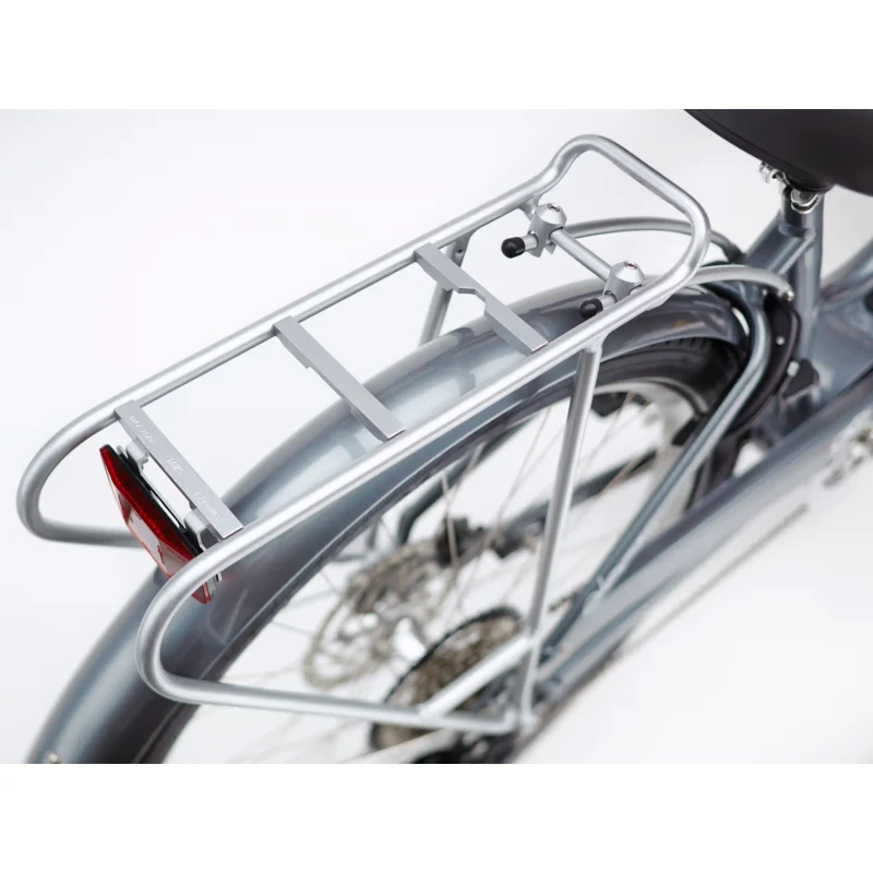 Rower elektryczny Electra Townie Path Go! 10D EQ Srebrny - widok bagażnika