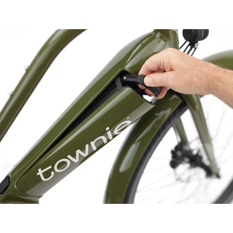 Rower elektryczny Electra Townie Path Go! 10D EQ Zielony - widok ramy