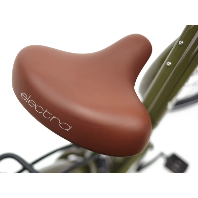 Rower elektryczny Electra Townie Path Go! 10D EQ Zielony - widok siodełka