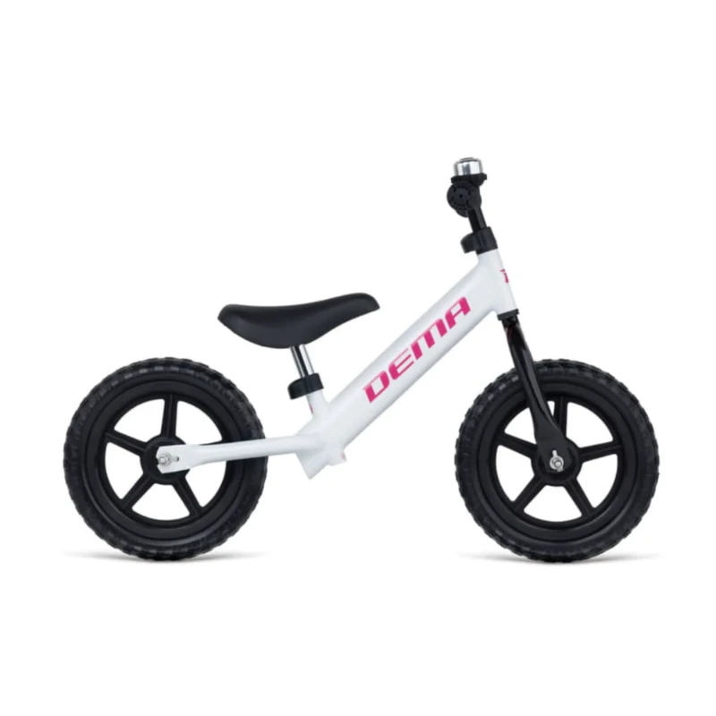 Rower biegowy Dema Biały - widok z boku