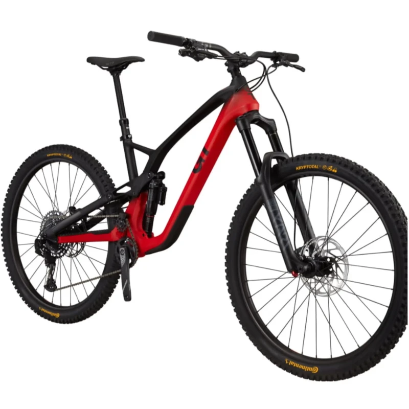 Rower MTB GT Force Carbon Elite Czerwony - widok z przodu