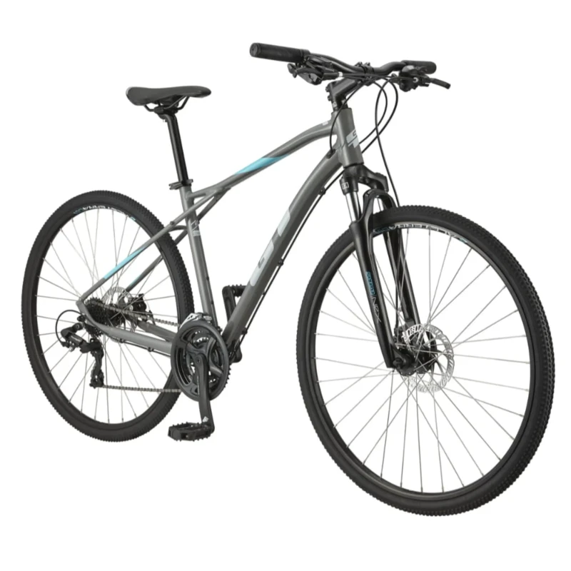 Rower crossowy GT Transeo Comp Szary - widok z przodu