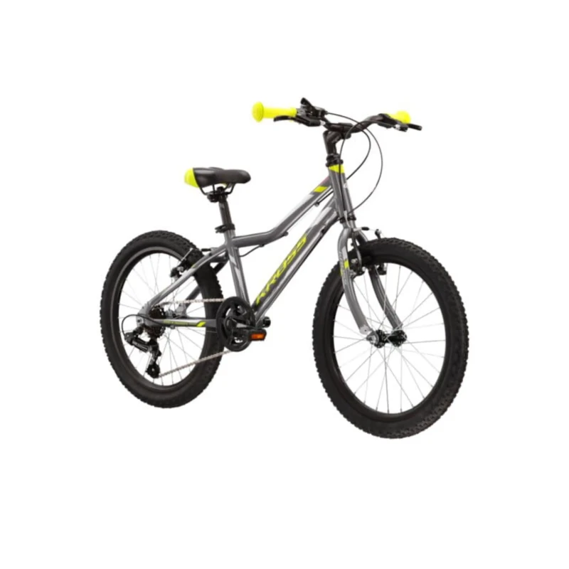 Rower dziecięcy Kross Hexagon Mini 1.0 20 szaro żółty - widok z przodu