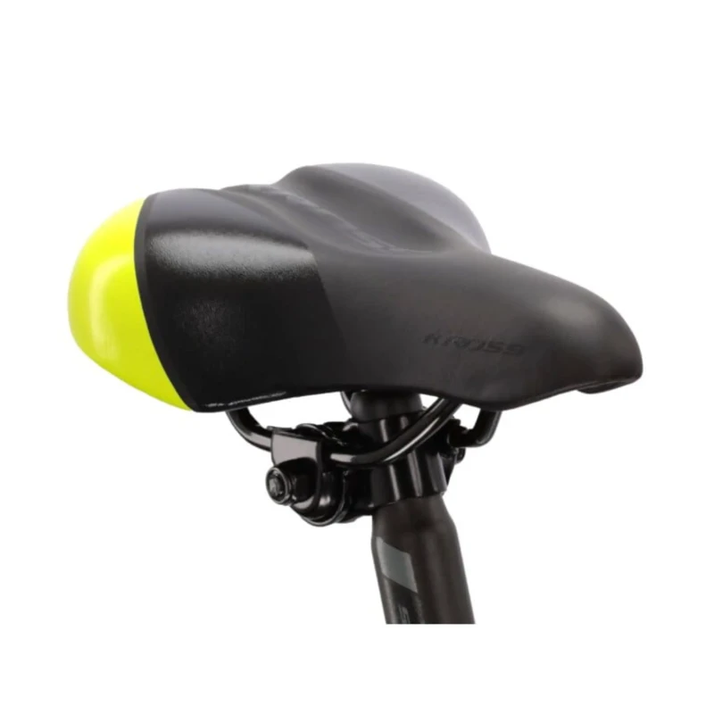 Rower dziecięcy Kross Hexagon Mini 1.0 20 szaro żółty - widok siodełka