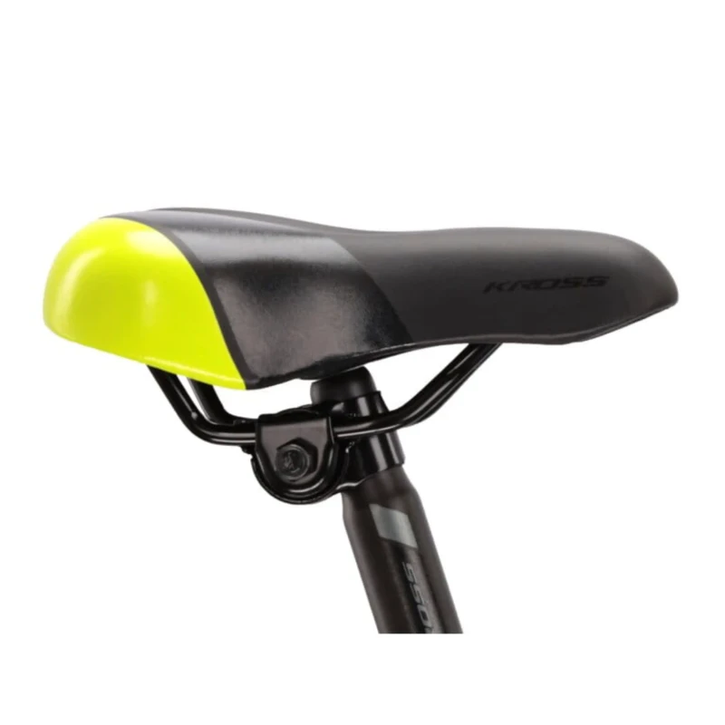 Rower dziecięcy Kross Hexagon Mini 1.0 20 szaro żółty - widok siodełka