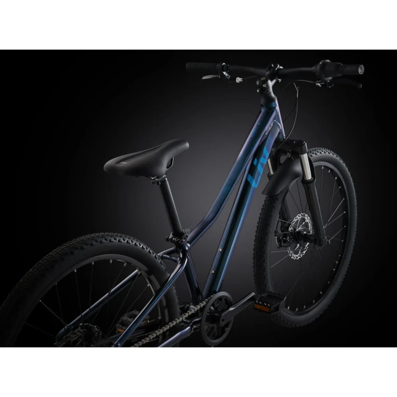 Rower dziecięcy Liv Tempt 24 Disc Granatowy - widok roweru z góry