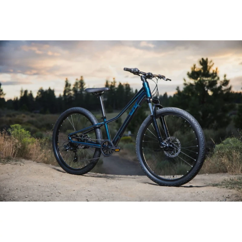 Rower dziecięcy Liv Tempt 24 Disc Granatowy - widok z przodu