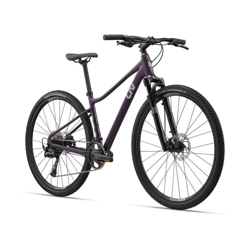 Rower crossowy Liv Rove 1 Tyrian Purple - widok z przodu