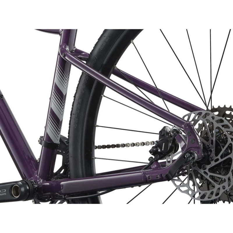 Rower crossowy Liv Rove 1 Tyrian Purple - widok koła i piasty