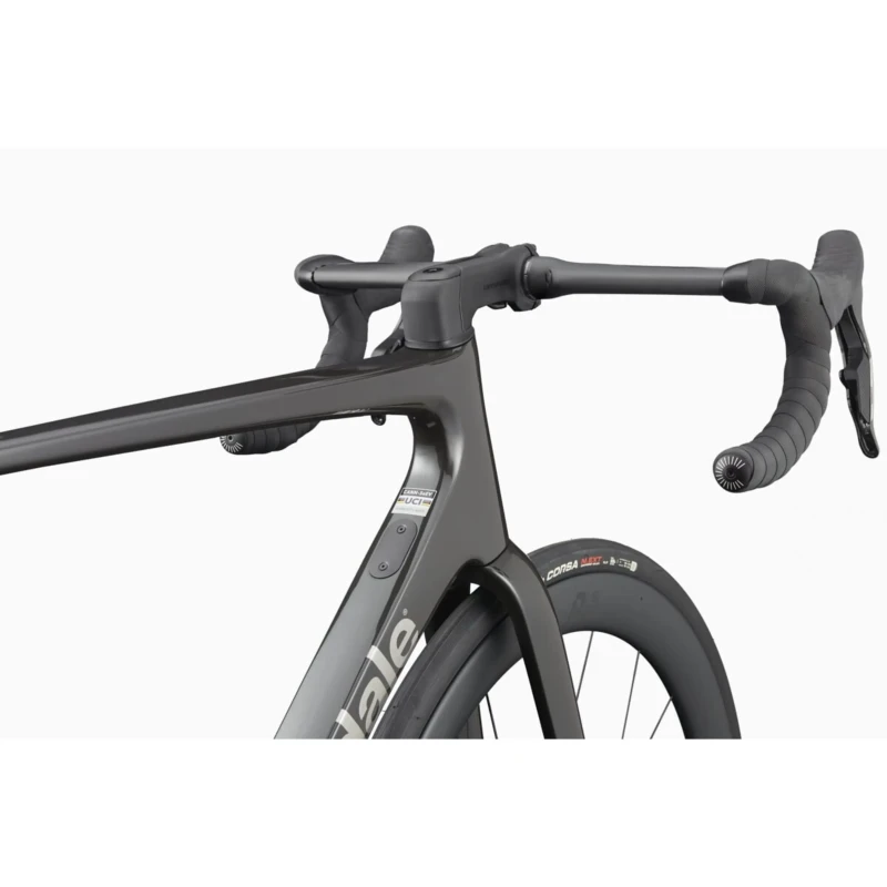 Rower szosowy Cannondale SuperSix EVO Carbon 1 Czarny - widok ramy i kierownicy