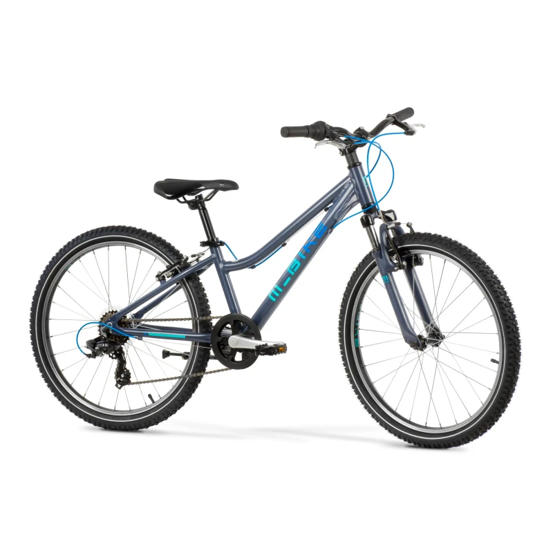 Rower Merida M-Bike Tin Black Blue 24" - widok z przodu