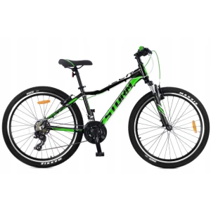 Rower dziecięcy Storm MTB Racer 24" Czarno Zielony