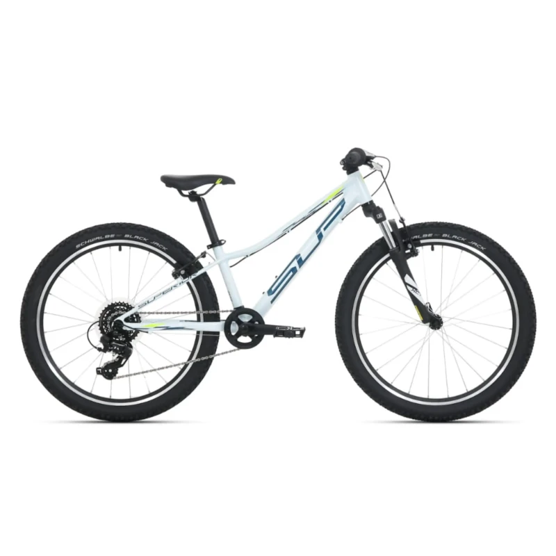 Rower dziecięcy Superior Racer XC 24 Biały - widok z boku