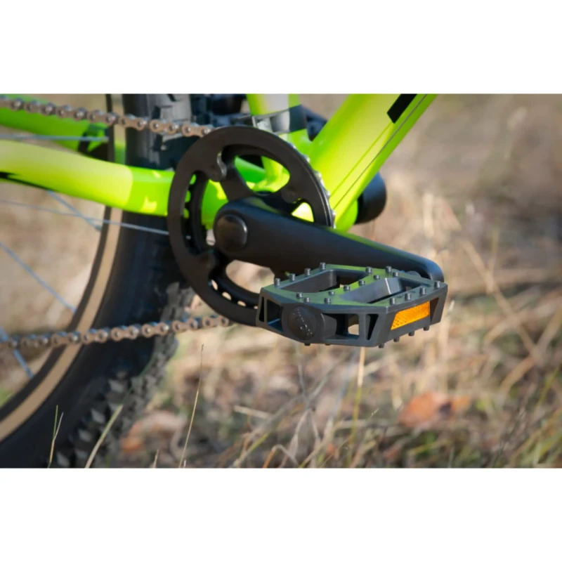 Rower dziecięcy Superior Racer XC 24 Limonkowy - korba i pedały