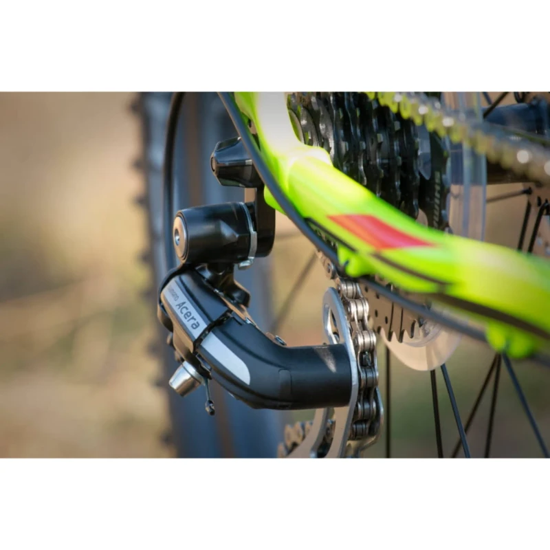 Rower Superior Racer XC 27 DB Limonkowy - widok piasty