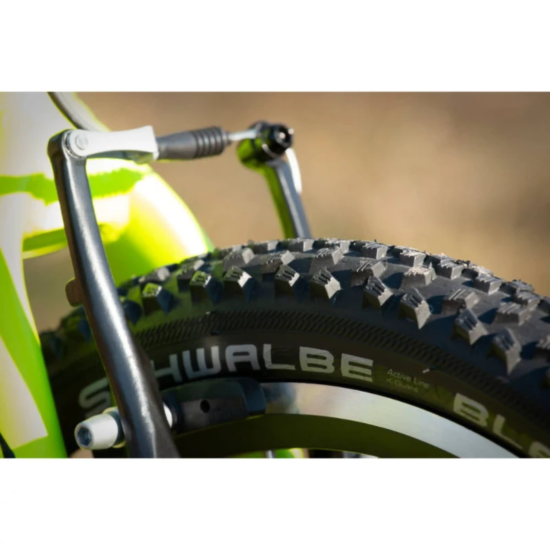 Rower dziecięcy Superior Racer XC 20 Lime - widelec i koło