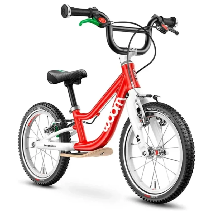 Rower biegowy Woom 1 Plus Czerwony - widok z przodu