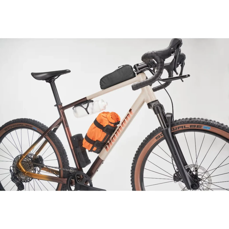 Rower gravel Diamant 140 Brązowy - widok z akcesoriami