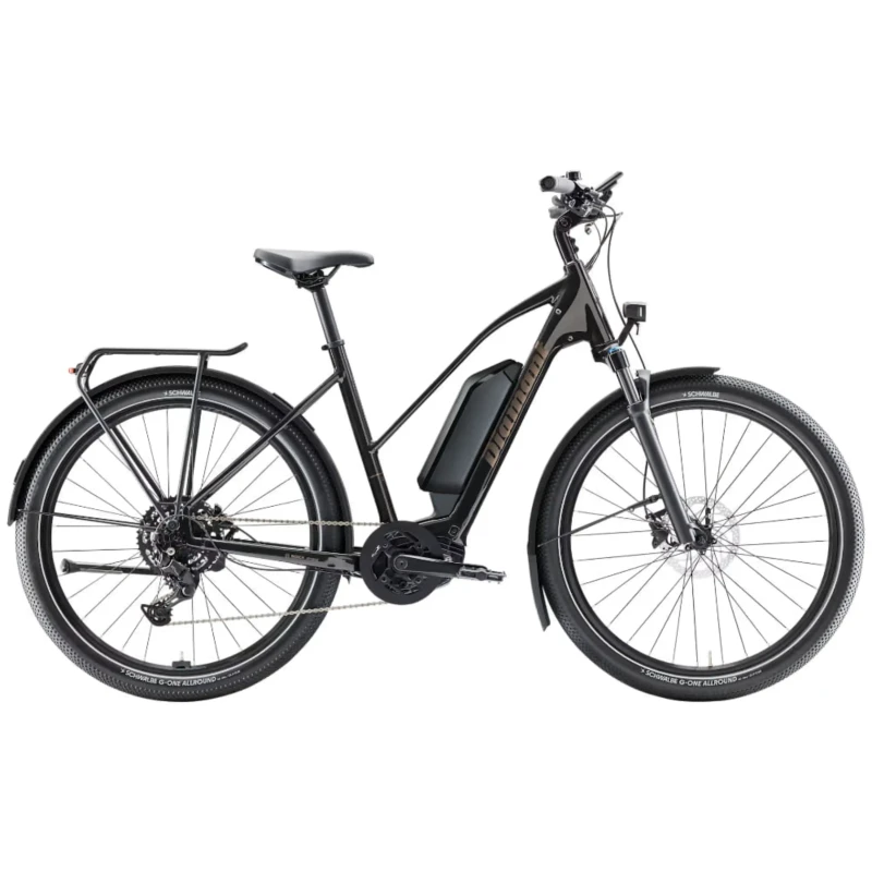 Rower elektryczny Diamant Zing Trip Core ze średnią ramą 545Wh Czarny - widok z boku