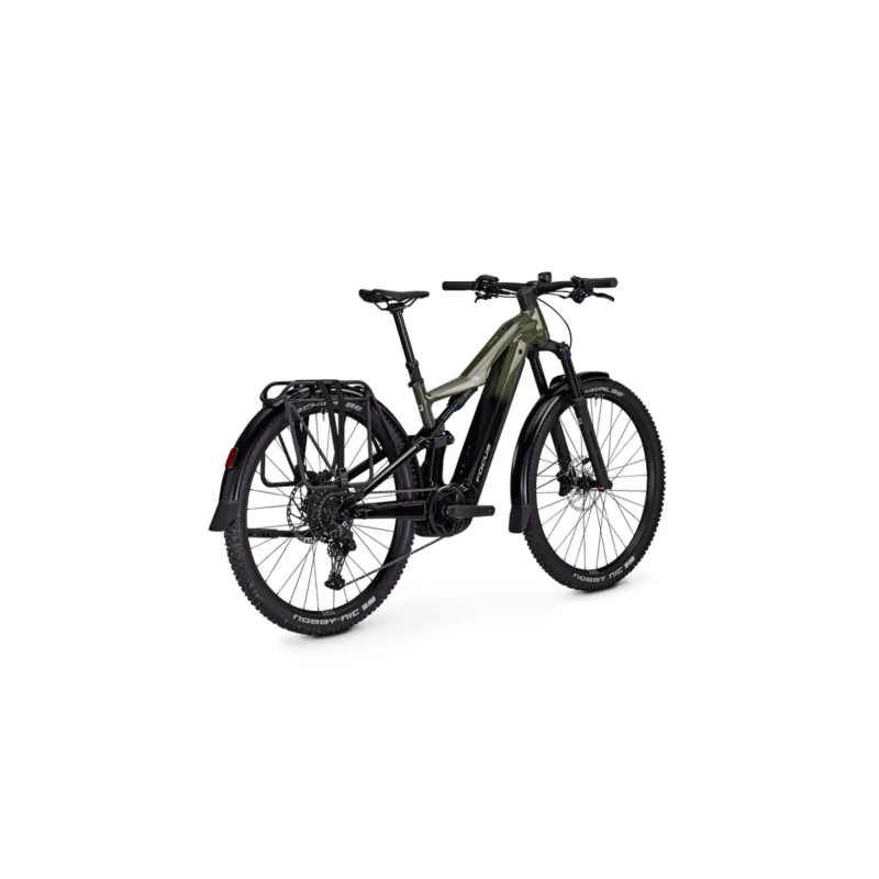 Rower elektryczny Focus Thron2 6.7 EQP 800Wh Zielony - widok z tyłu