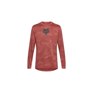 Koszulka rowerowa MTB z długim rękawem Fox Racing x Trek Ranger Czerwona