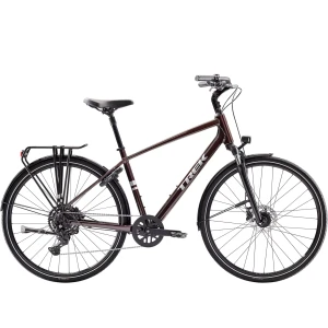Rower trekkingowy Trek Verve Equipped Bordowy