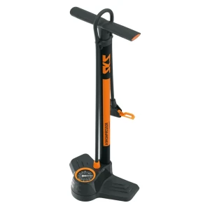 Pompka podłogowa SKS Airkompressor Compact 10.0 H: 600mm Czarno Pomarańczowa