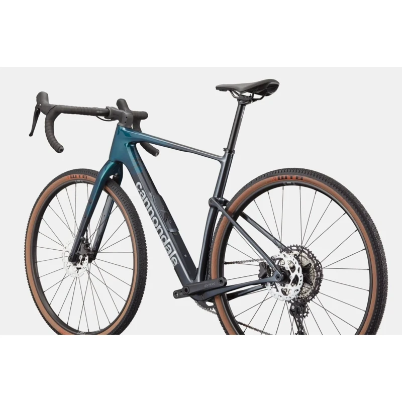 Rower gravel Cannondale Topstone Carbon 3 GRX 1x Turkusowy - widok z tyłu