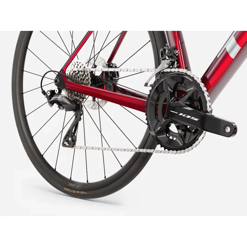 Rower szosowy Trek Madone SL 5 Gen 8 Czerwony - widok koła i korby