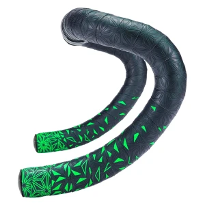 Owijka na kierownicę Supacaz Super Sticky Kush Star Fade Czarno Zielona